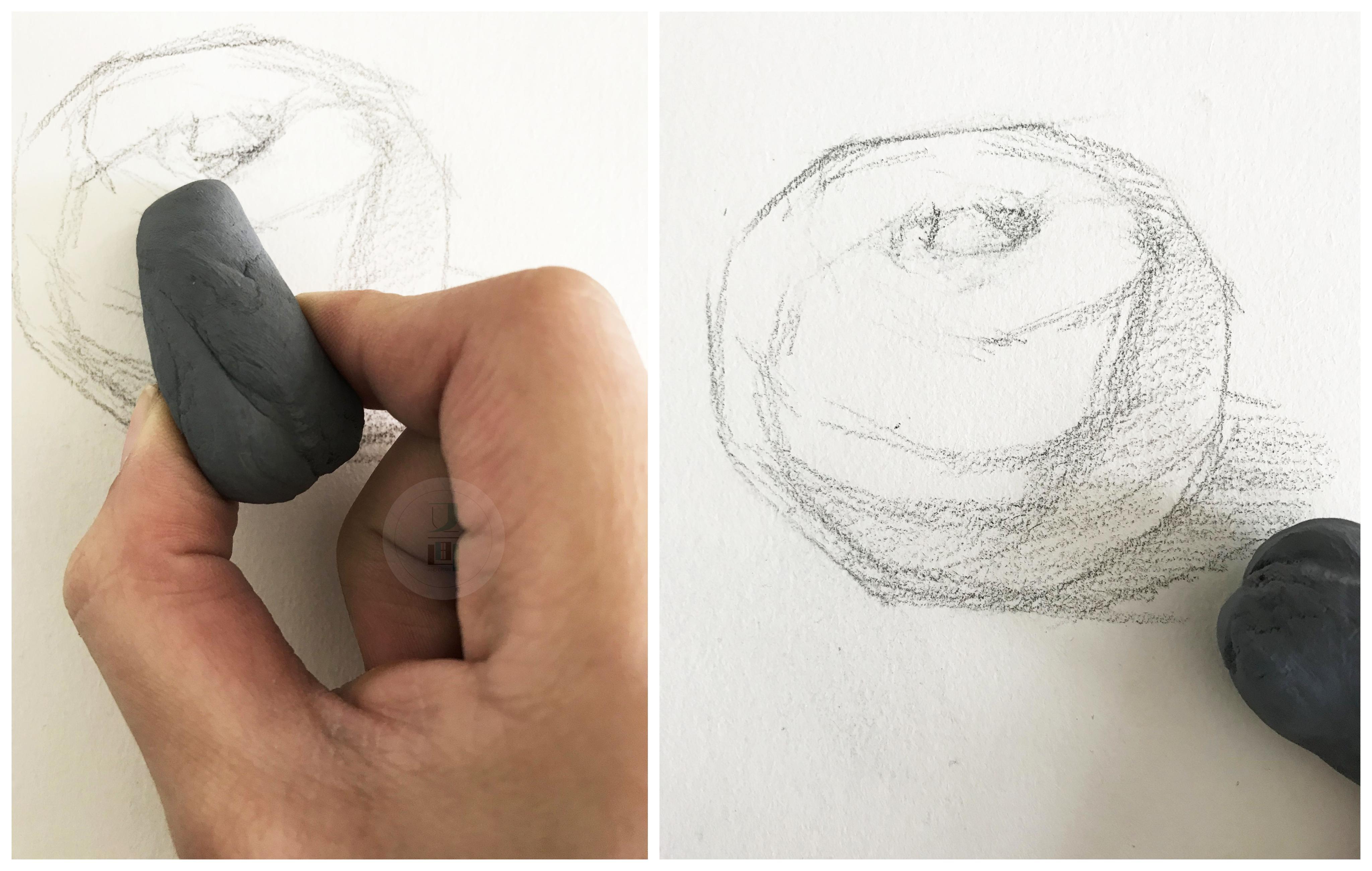 素描橡皮泥的使用小技巧