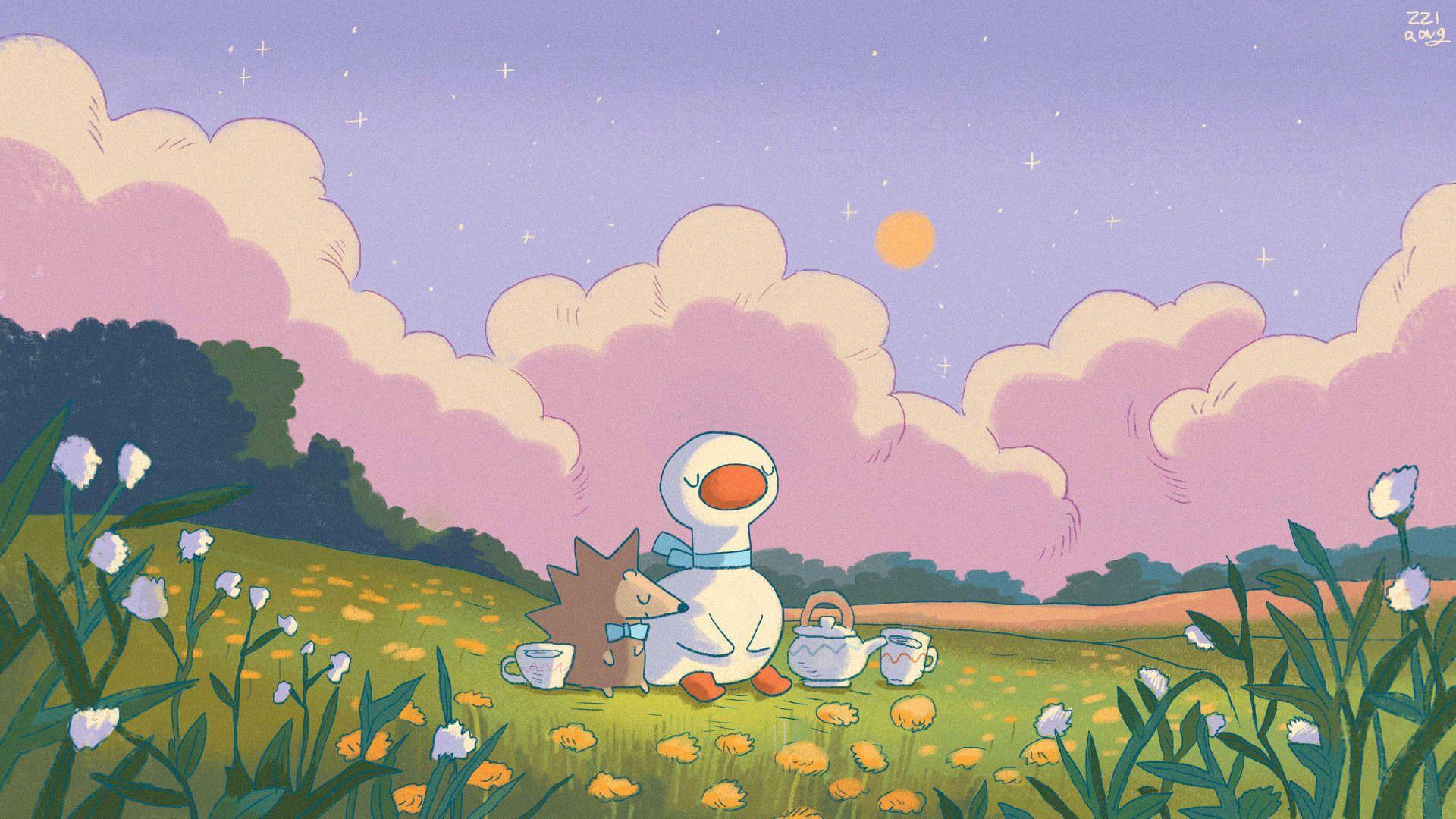 有没有卡通的电脑壁纸