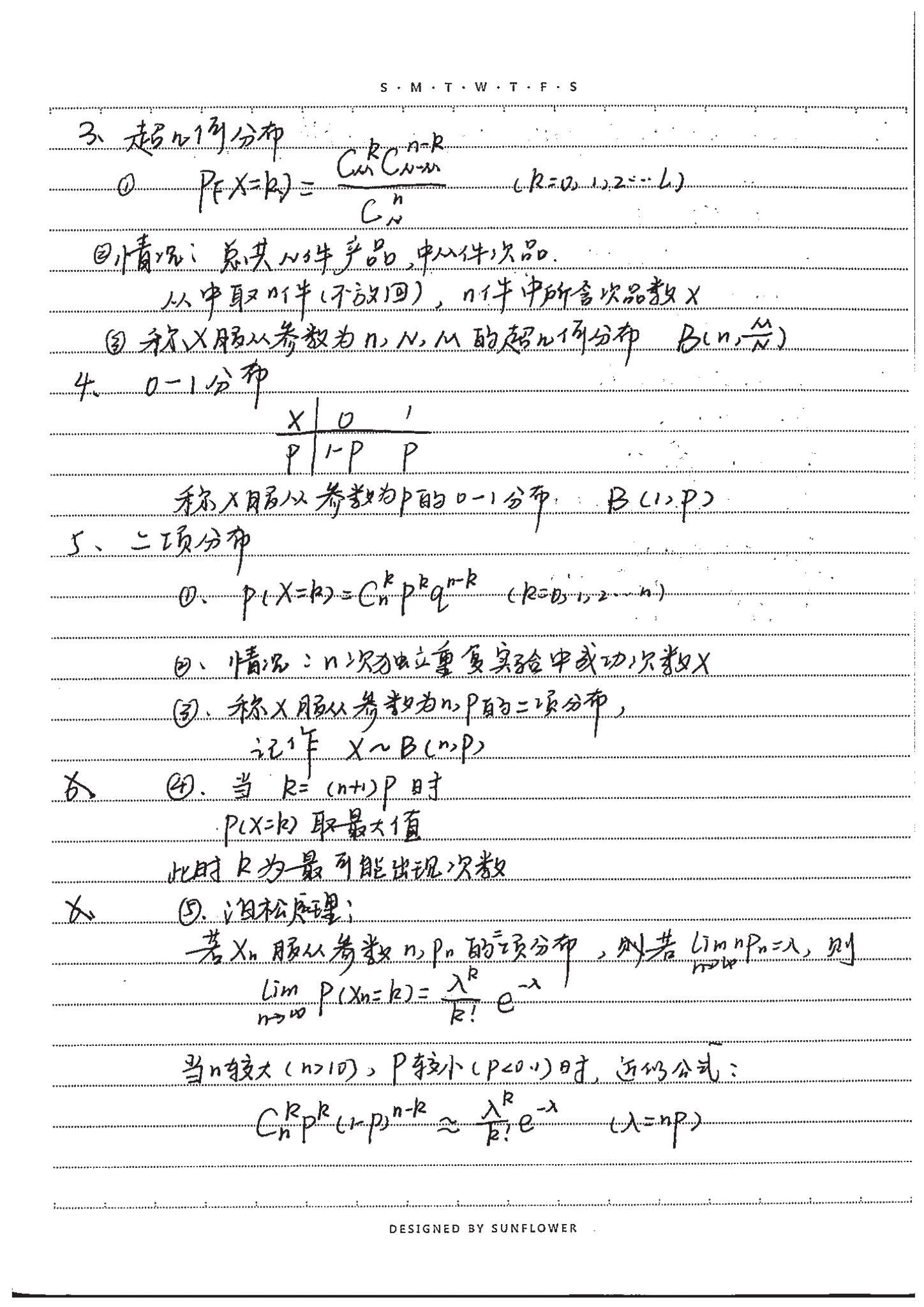 考研概率論與數理統計學習筆記彙總