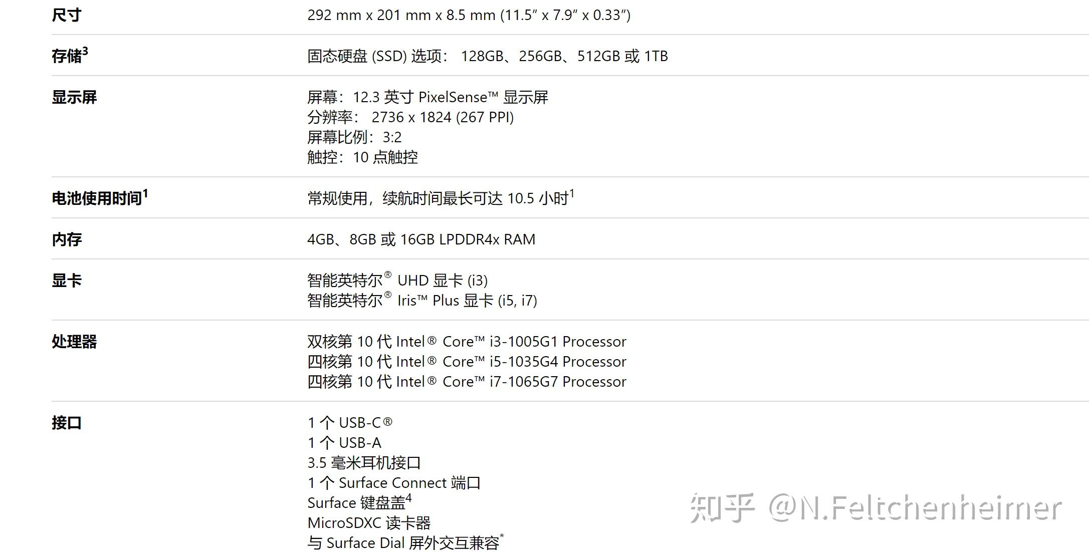 1:微软surface pro 7