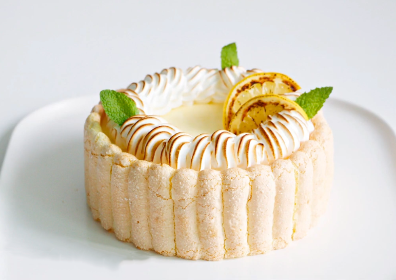 柠檬夏洛特蛋糕惊艳朋友圈香味清新口感柔滑