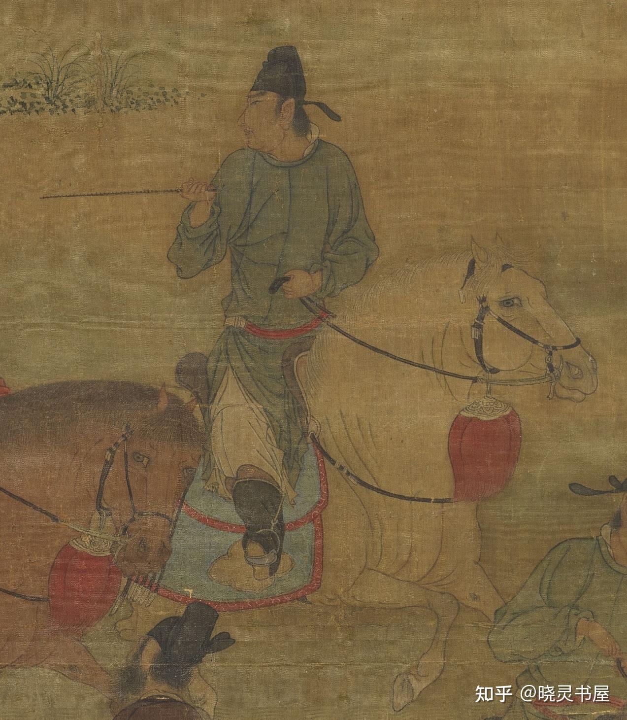 五代梁赵喦 | 《八达春游图》轴 - 知乎