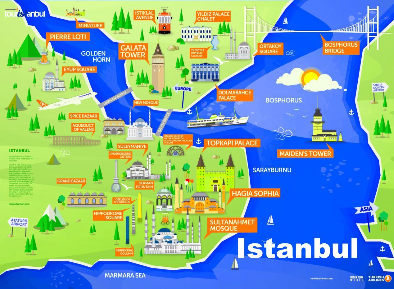 伊斯坦布尔区域地图图片