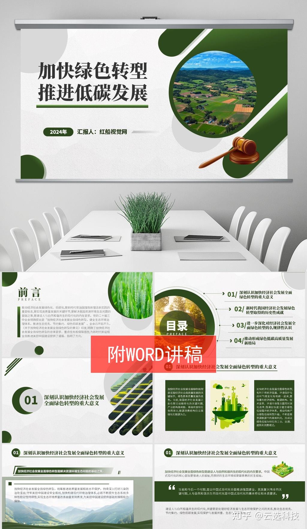 绿色低碳高质量前行 加快全面绿色转型PPT - 知乎