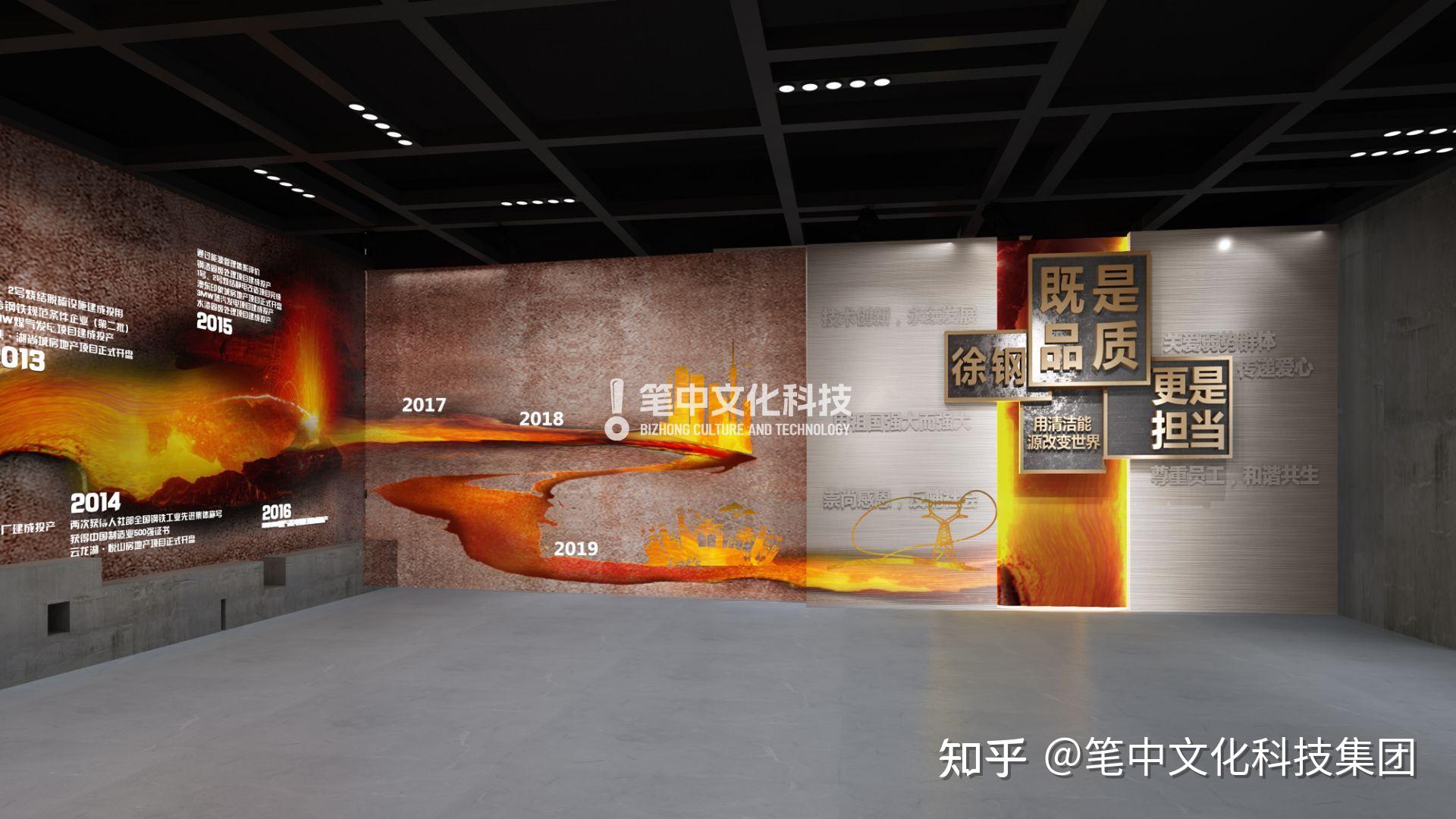 好展馆笔中造 | 钢铁行业代表战略合作伙伴:徐州钢铁集团企业展厅 - 知乎