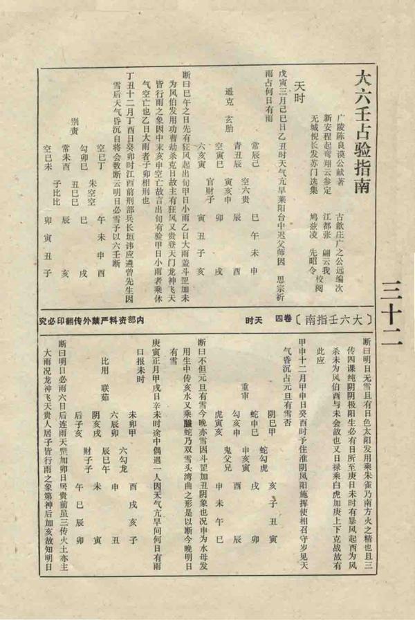 六壬古籍《大六壬指南》 - 知乎