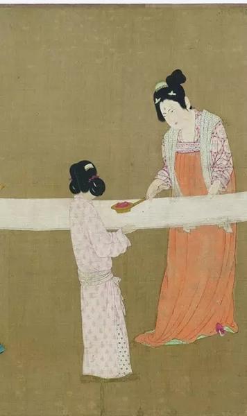 【服饰篇】唐代宫廷画家张萱《捣练图》赏析 - 知乎