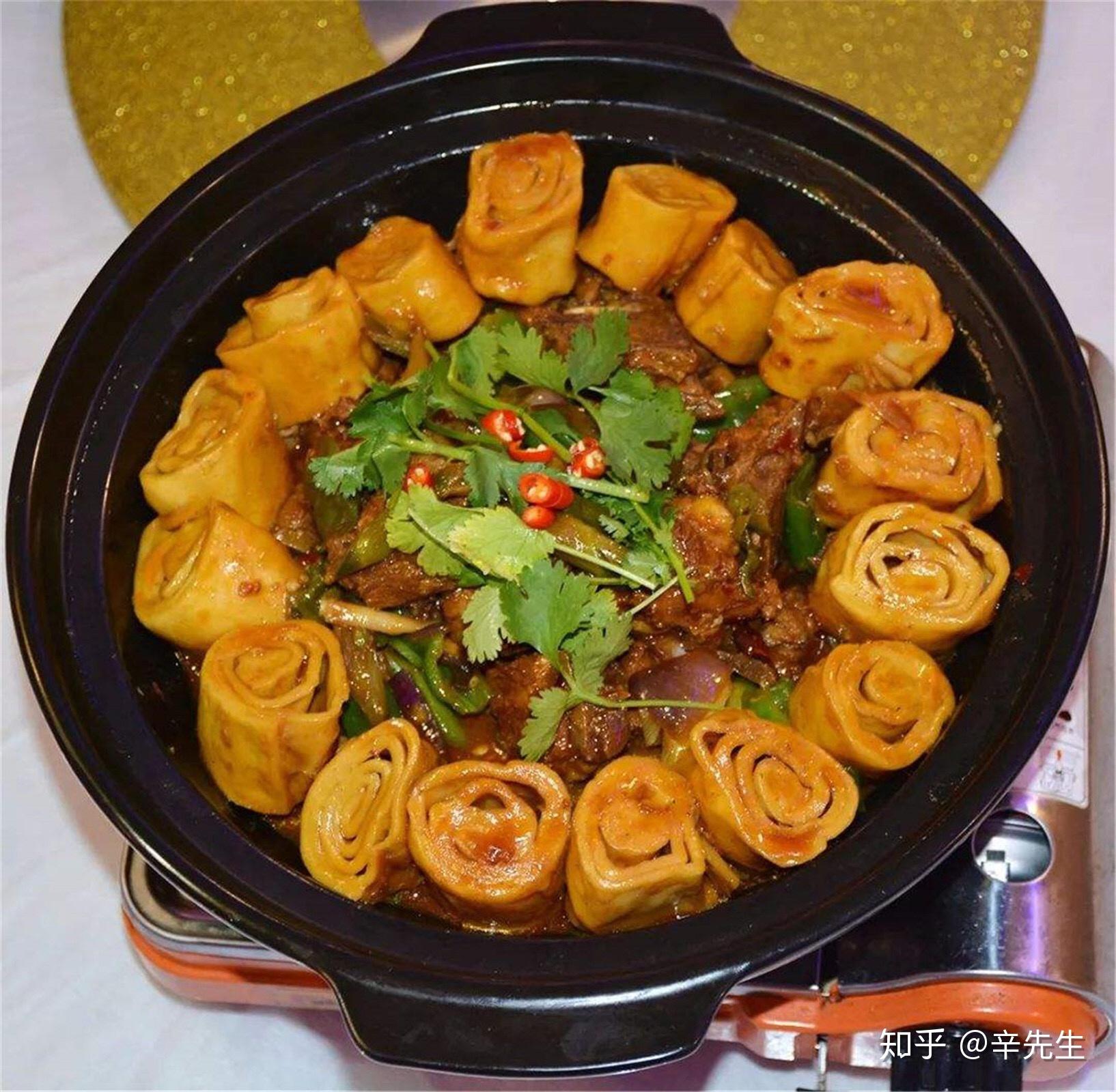 甘州美食记山丹羊肉垫卷子