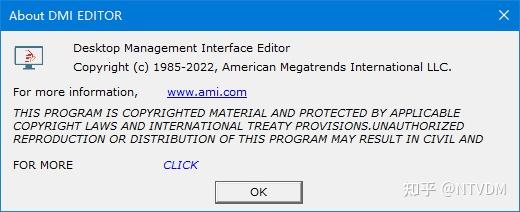 AMI DMIEDIT GUI for Windows (x64) v5.27.05.0016 - 知乎