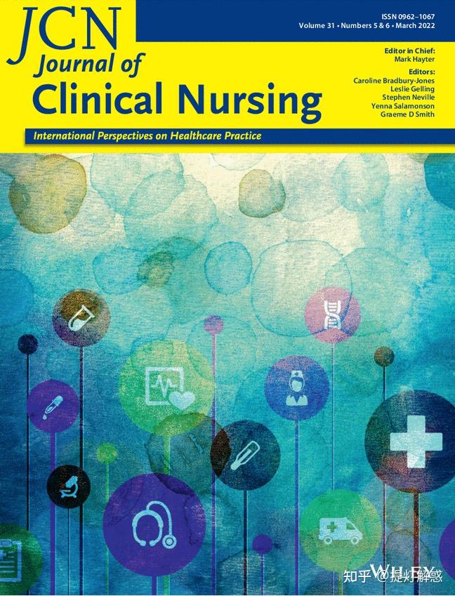 护理SCI速递 | Journal Of Clinical Nursing 临床护理杂志 2022年3月1-2期目次 - 知乎