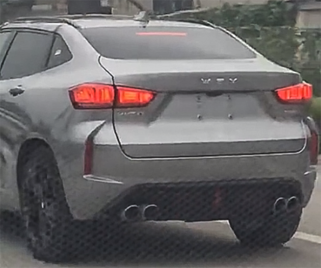 曝wey轿跑suvvv7x量产版谍照延续概念车设计20t动力