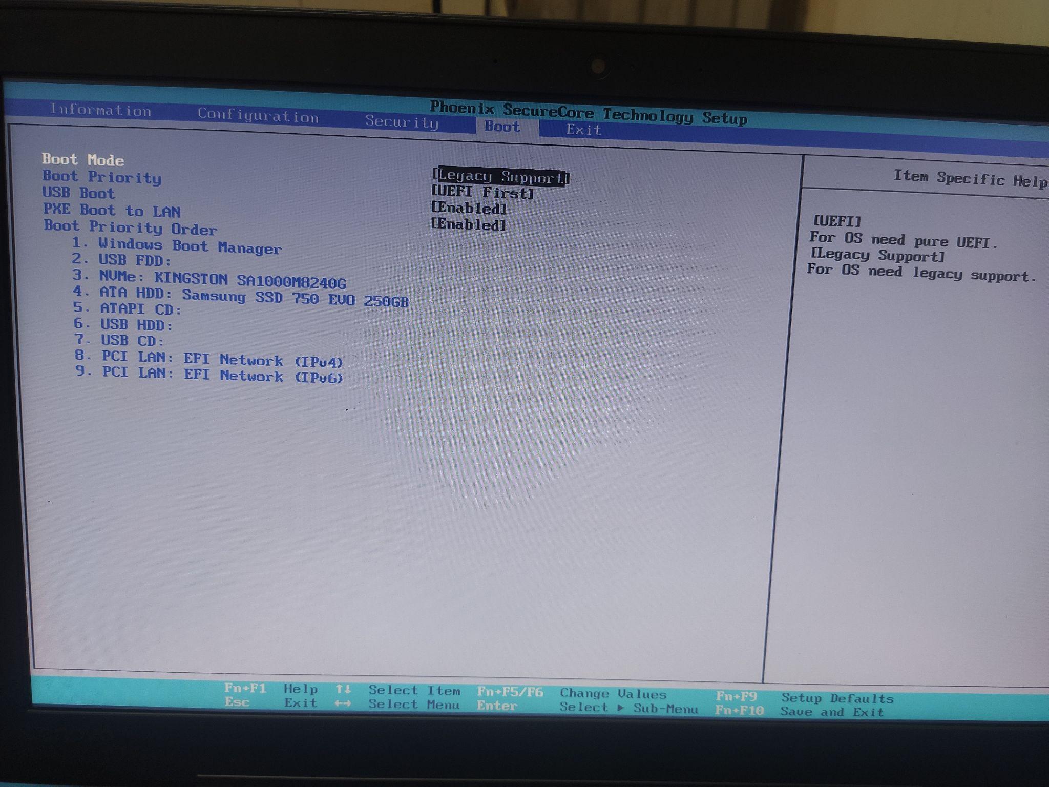 请问各位大神联想小新bios怎么改传统引导