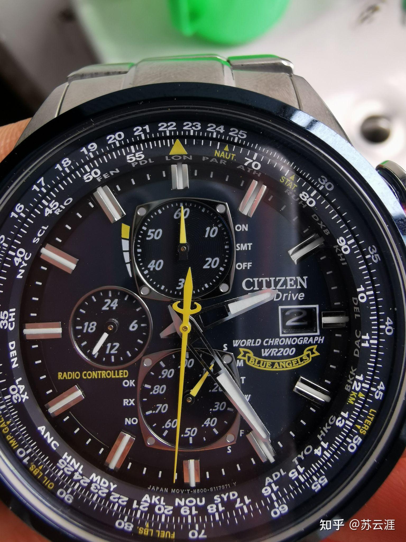 刚入手了一块西铁城蓝天使一代哪位大佬看下是不是真的求