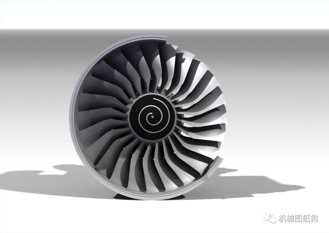 发动机电机rollsroyce劳斯莱斯trent900航空发动机图纸catia设计step