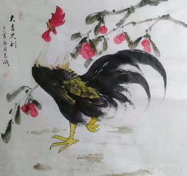 画家赵克诚笔墨简练畅快淋漓