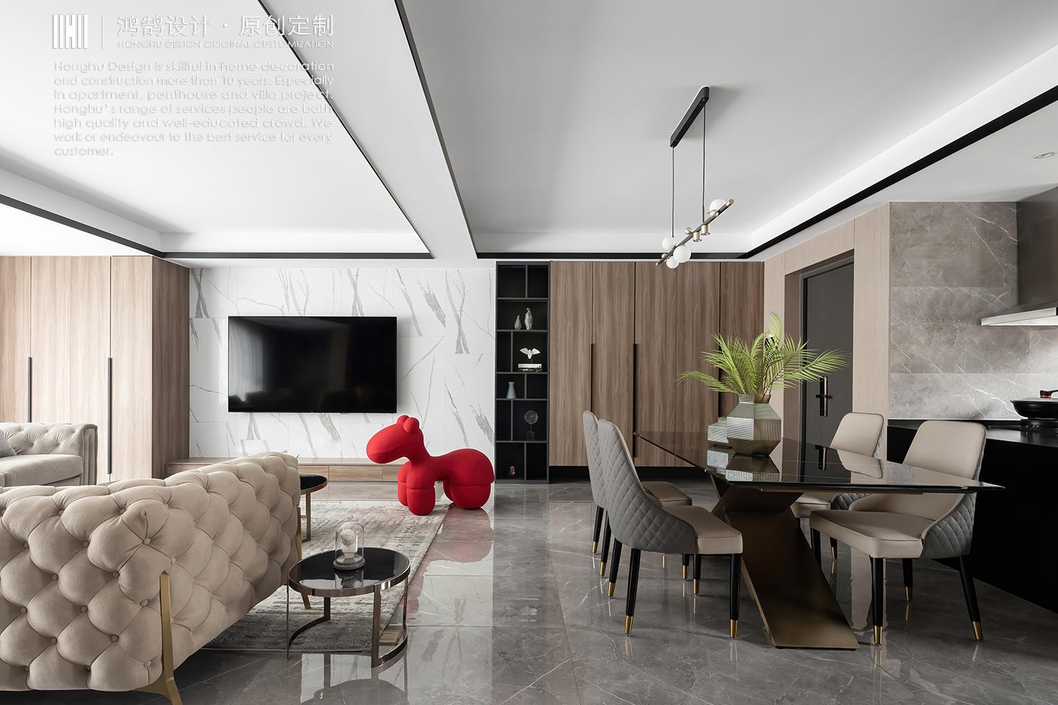 无锡鸿鹄别墅设计186㎡现代简约恰到好处的精致空间