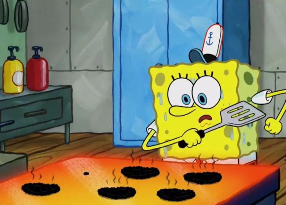 别说,它还真有用,有一集中派大星坐在沙子沙发上,惬意地躺着,而