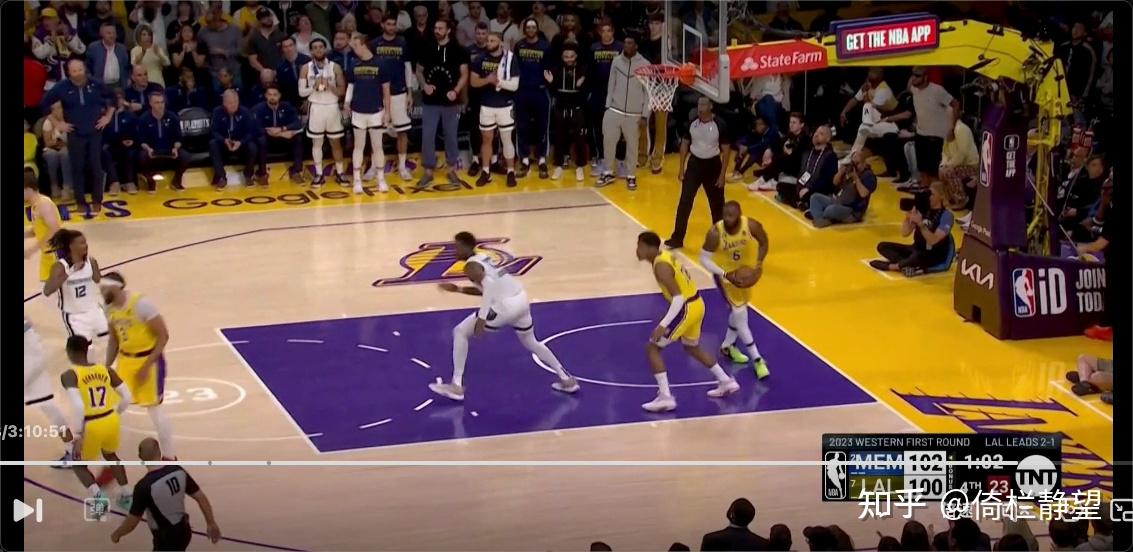 勒布朗詹姆斯走步合集——2223赛季首轮g4