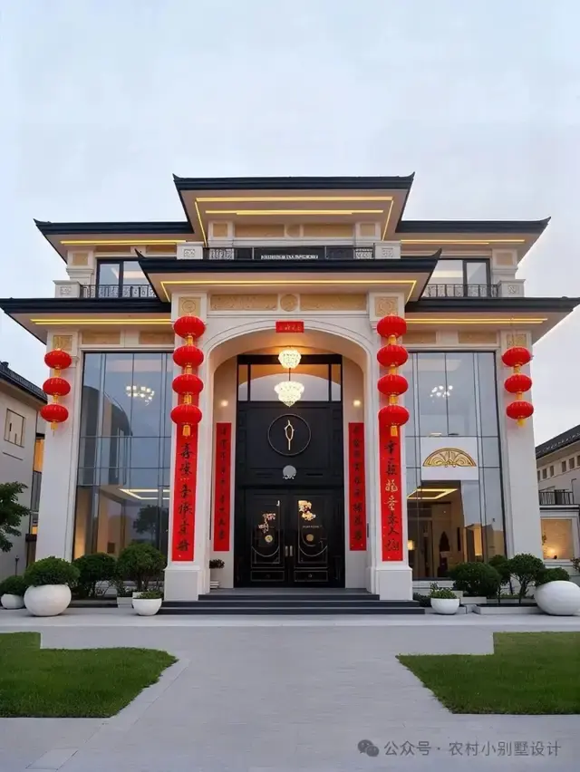 24套带官帽顶三层新中式别墅!体面又旺家颜值拉满新中式自建房 - 知乎