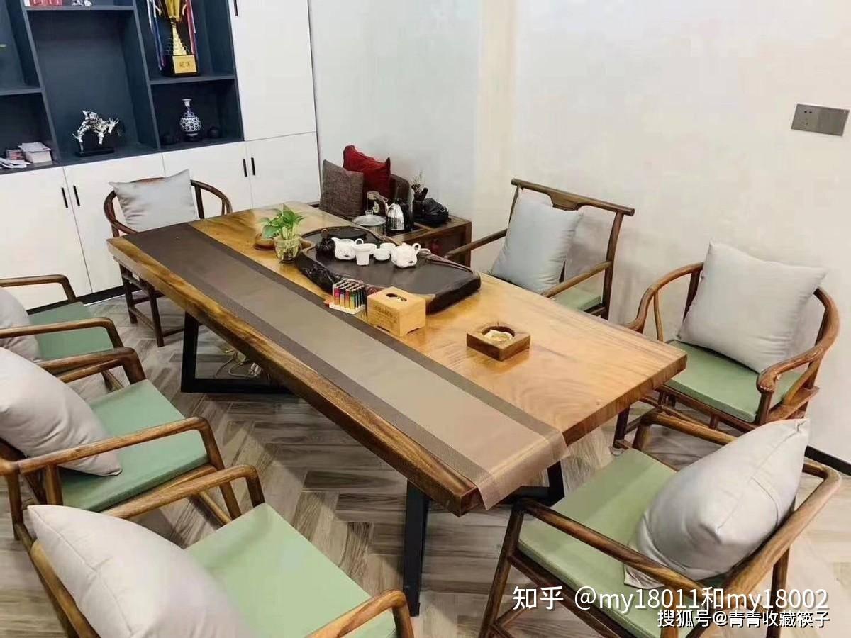 黑胡桃木茶桌太贵了，不过现在有了平价替代品：南美胡桃木实木大板 - 知乎