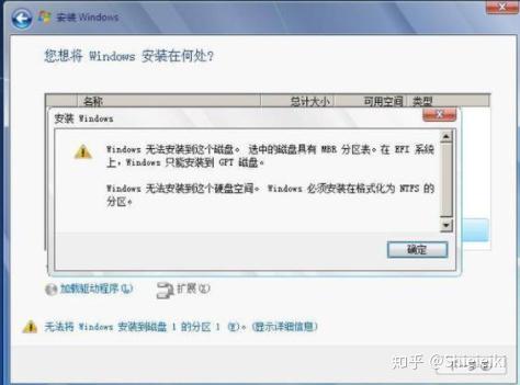 win10 安装硬盘分区