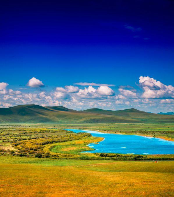 中俄边界线,美丽风景线额尔古纳河坐标:内蒙古呼伦贝尔市呼伦贝尔草原