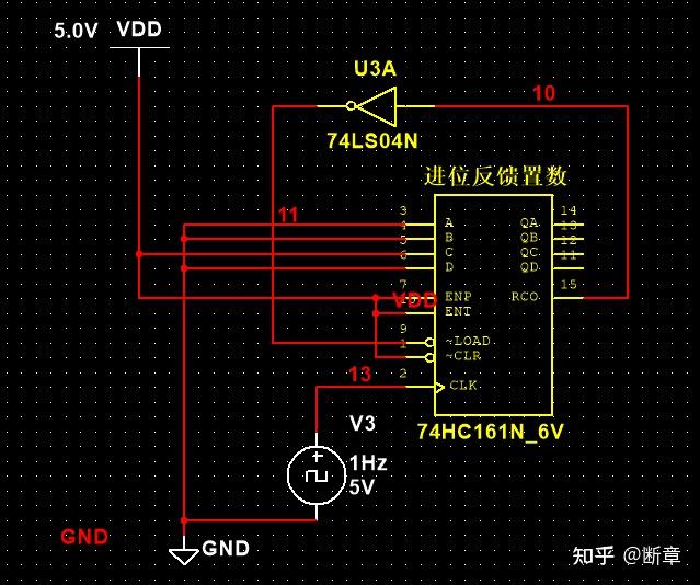 8.利用74161，三种方法构成模12计数器 - 知乎