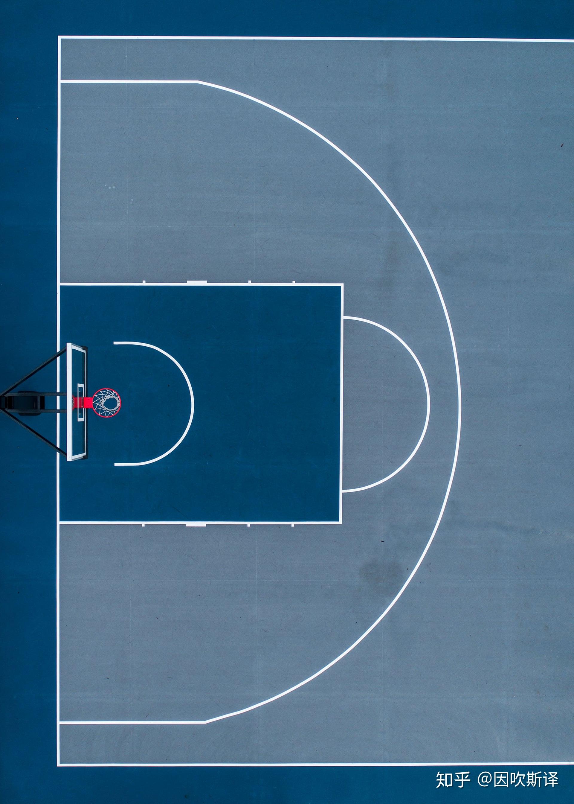 篮筐与禁区:城市篮球场航拍的几何美学 - 知乎