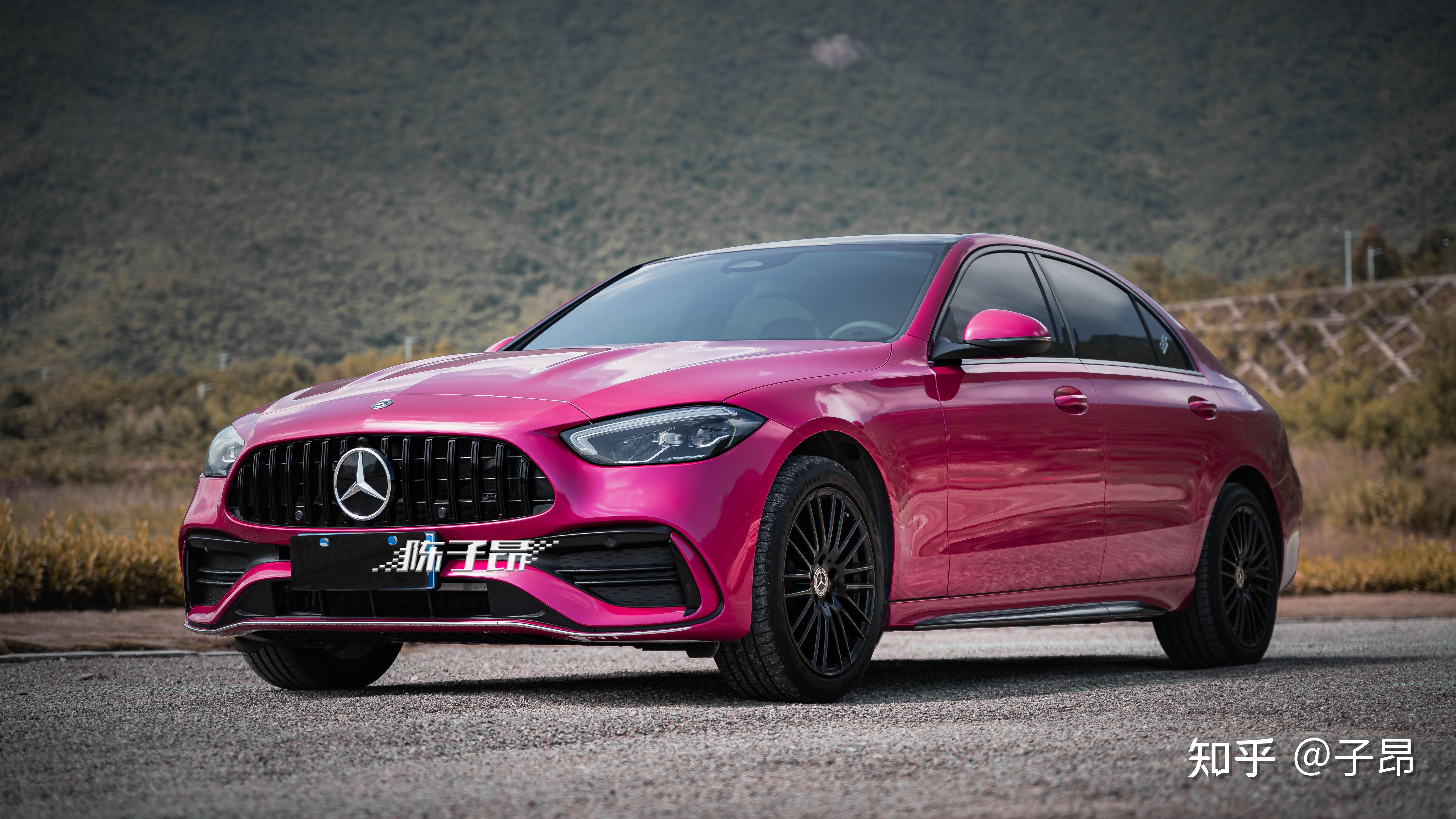 深圳子昂奔驰新c260白改宝石红大鹏摄影大片分享