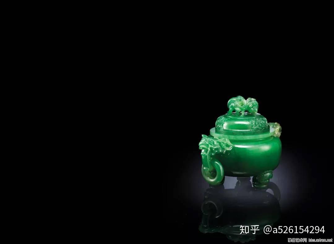 稀少中国特大天然翡翠香炉 和田玉 翡翠 年代品 重1.2kg美品 翠中极品满绿冰种翡翠香炉- 知乎