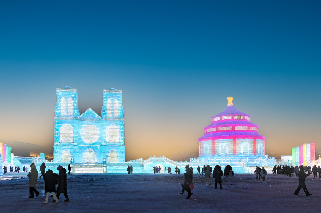 中法文化旅游年在哈尔滨冰雪大世界火热启动