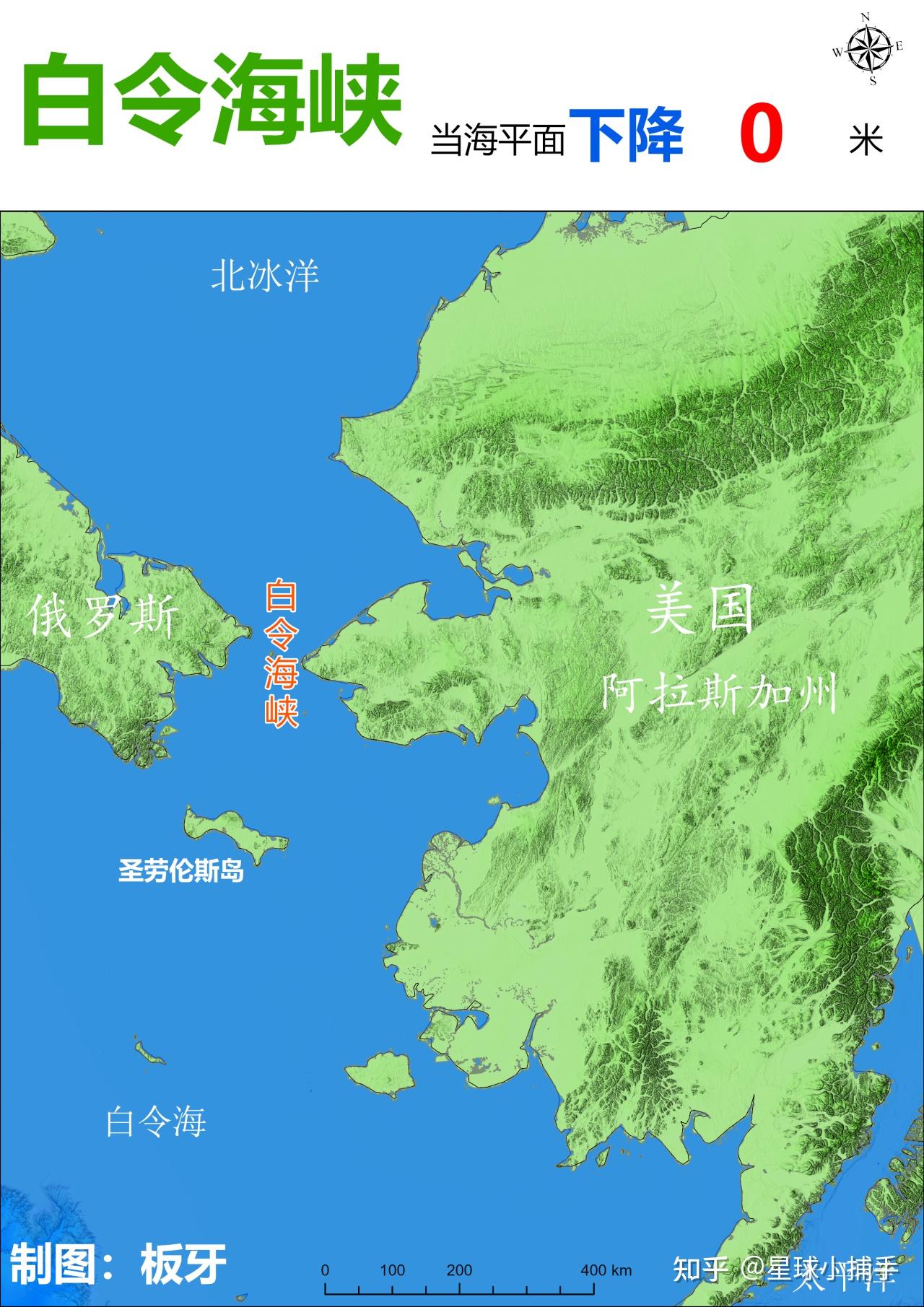 海平面下降模拟,重现 白令海峡 路桥? - 知乎