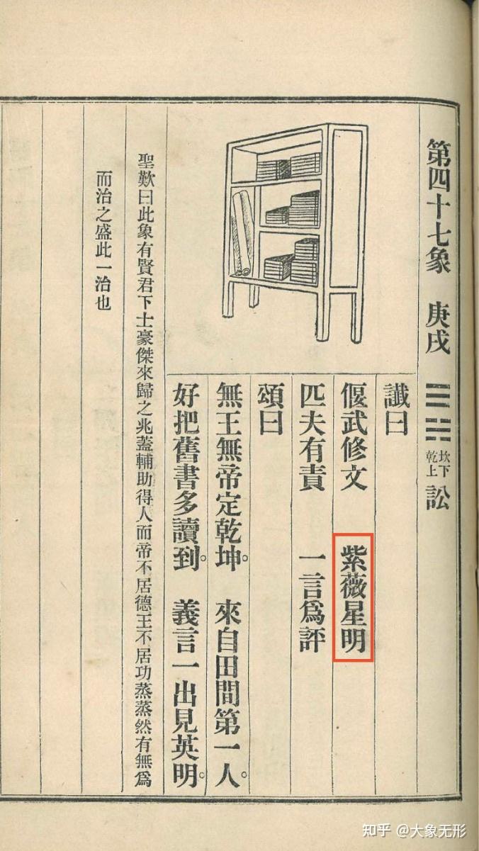 金批本《推背图》第四十七象谶语中的"紫薇星明"