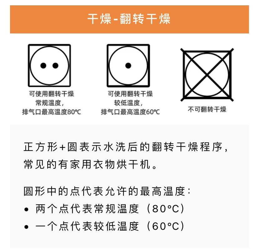 衣服不可烘干的标志图片