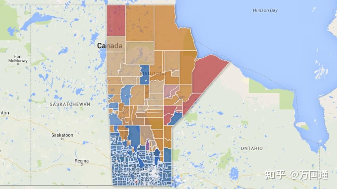 曼尼托巴省地图图片