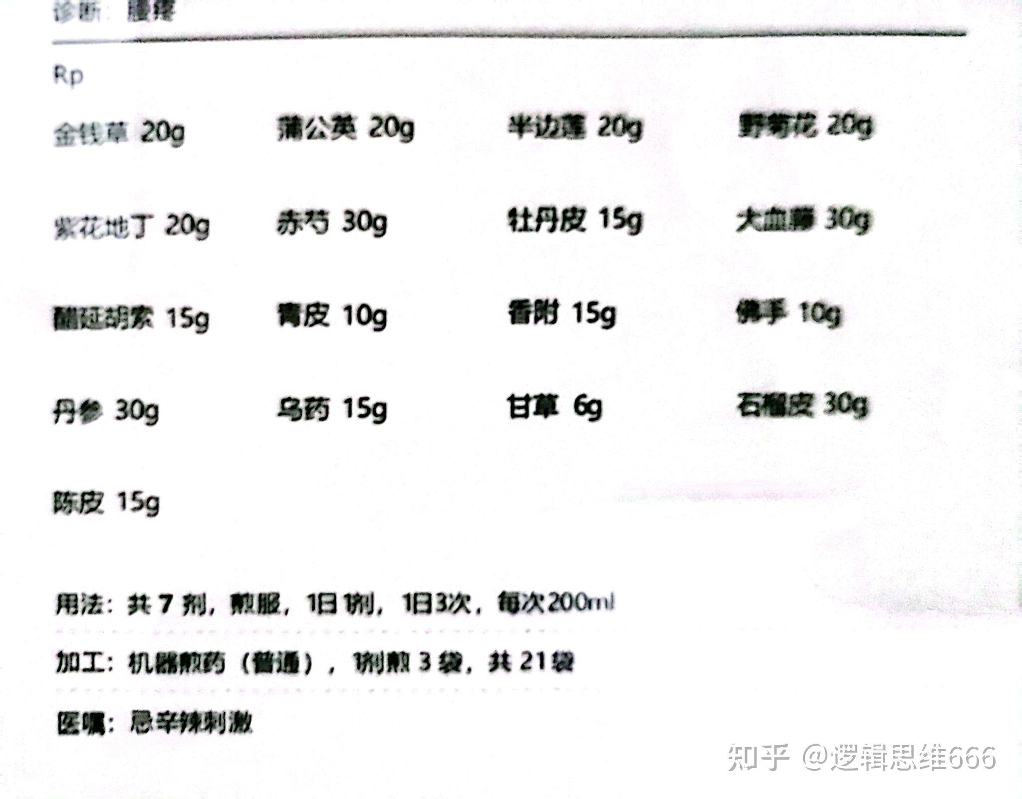 老中医的排毒止痒方子