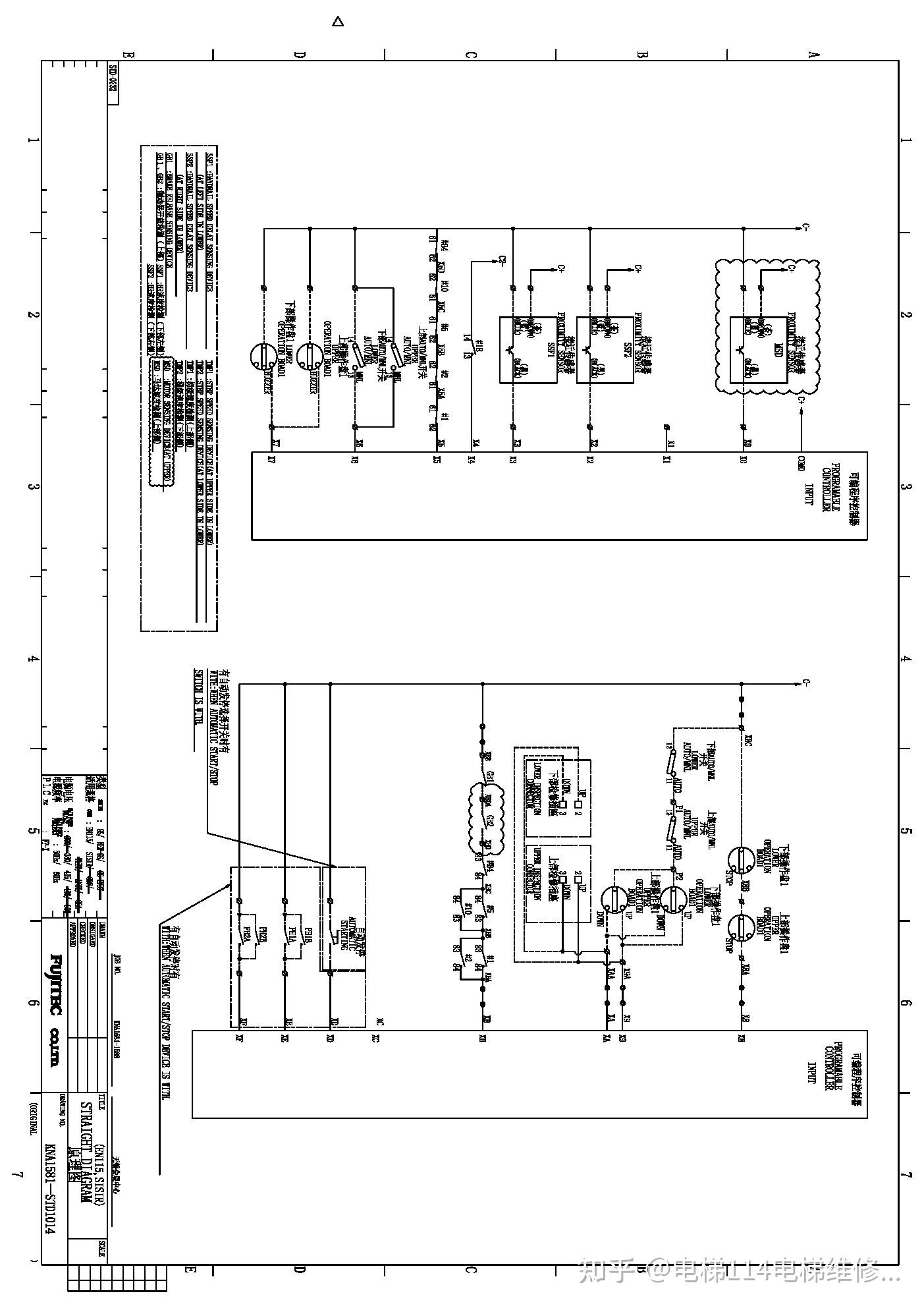 富士达电梯电气原理图图片
