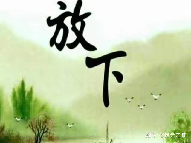 学会放下,漫步人生 - 知乎