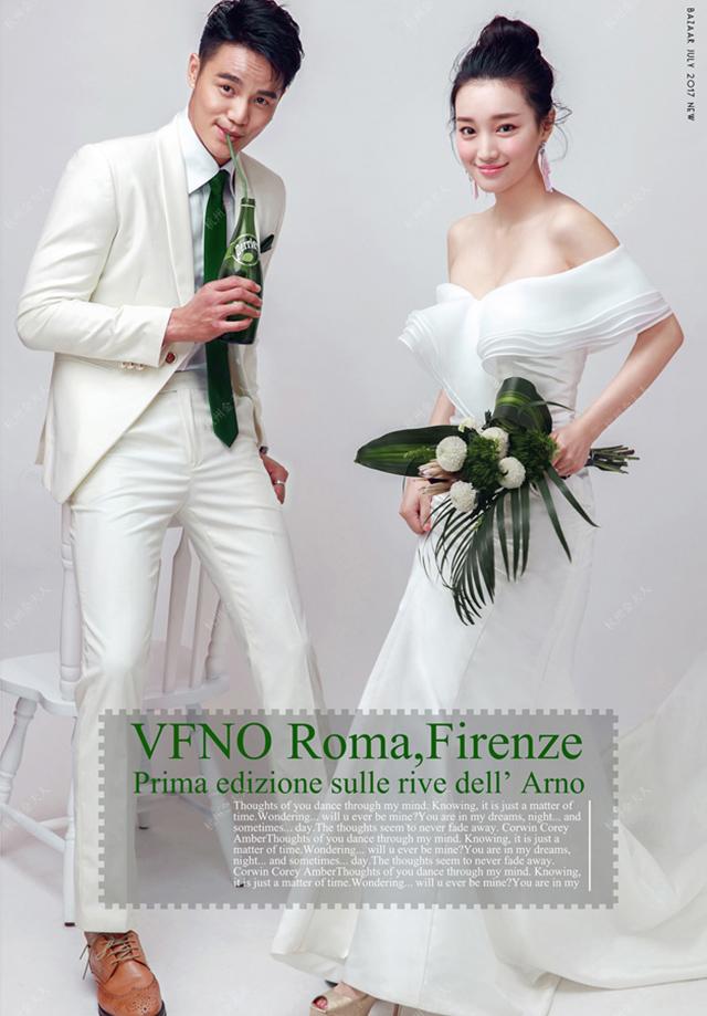 金夫人时尚杂志风婚纱照秀出你的冷艳高贵明星范 杭州金夫人婚纱摄影