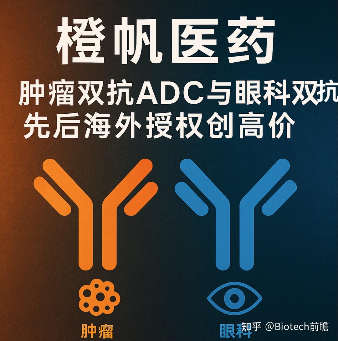 橙帆医药丨肿瘤双抗ADC与眼科双抗先后海外授权创高价 - 知乎