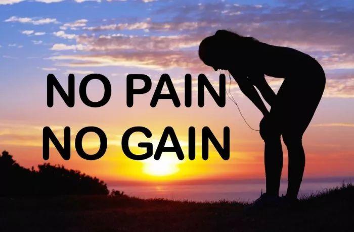 口号的起源no pain, no gain(不努力,不收获)是一句锻炼的口号,它所