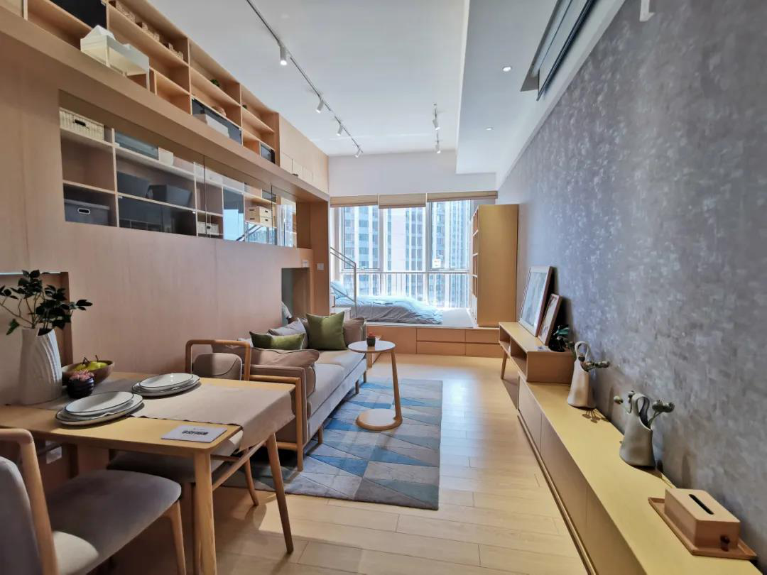 110方户型杭州复地·壹中心-效果图有62㎡和110㎡两种户型可供选择,均