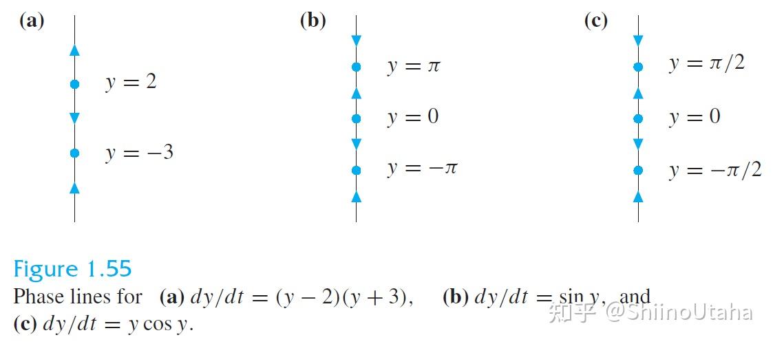 Chapter 1.6 Equilibria and the Phase Line - 知乎