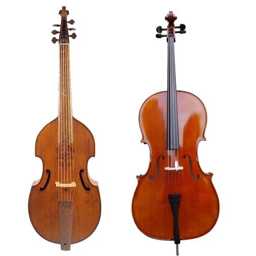 巴洛克时期的奇怪乐器大提琴古大提琴肩式古大提琴