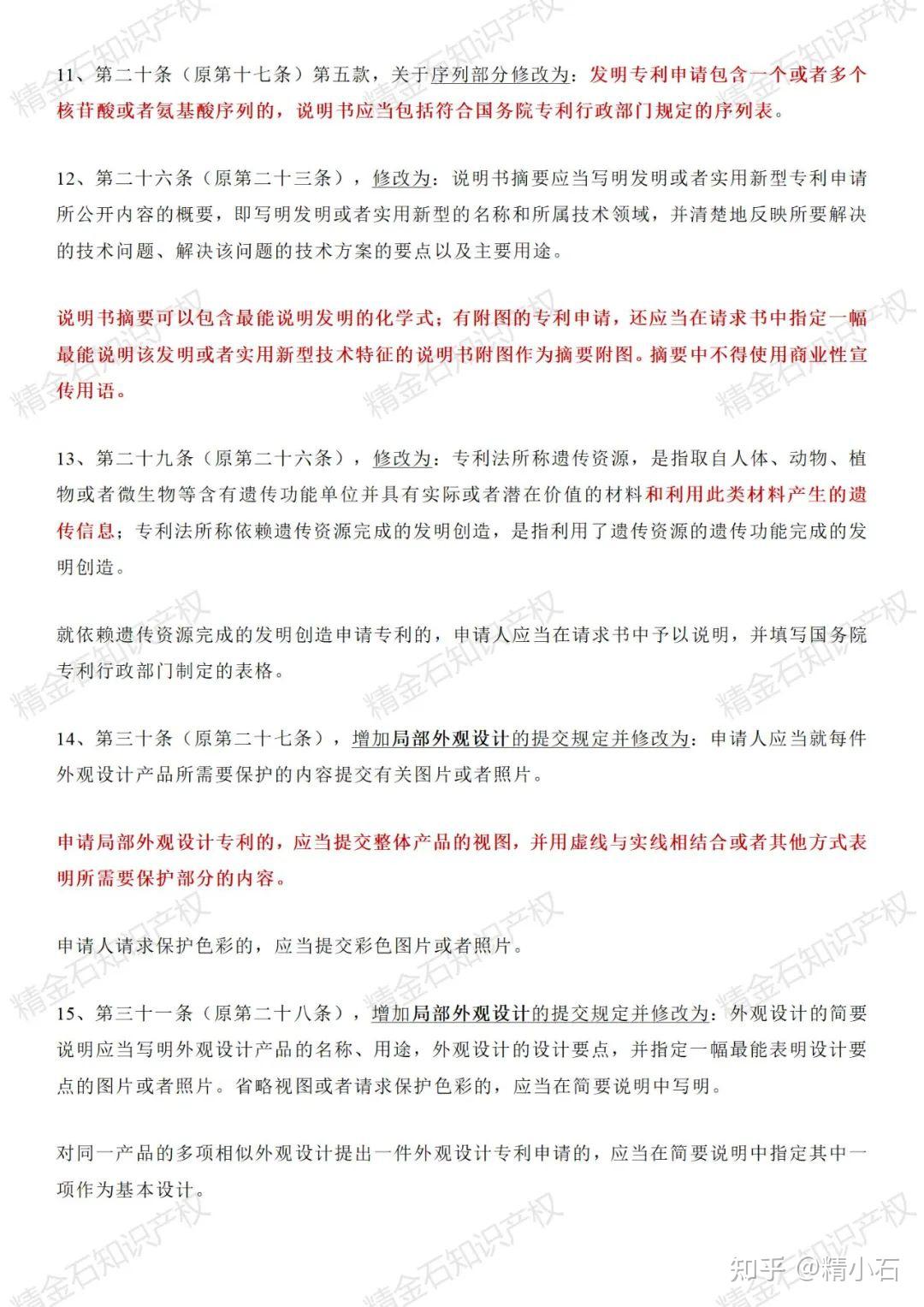 具體修改內容如下,紅字為變動的詳細內容:整體來看,外觀設計的專利