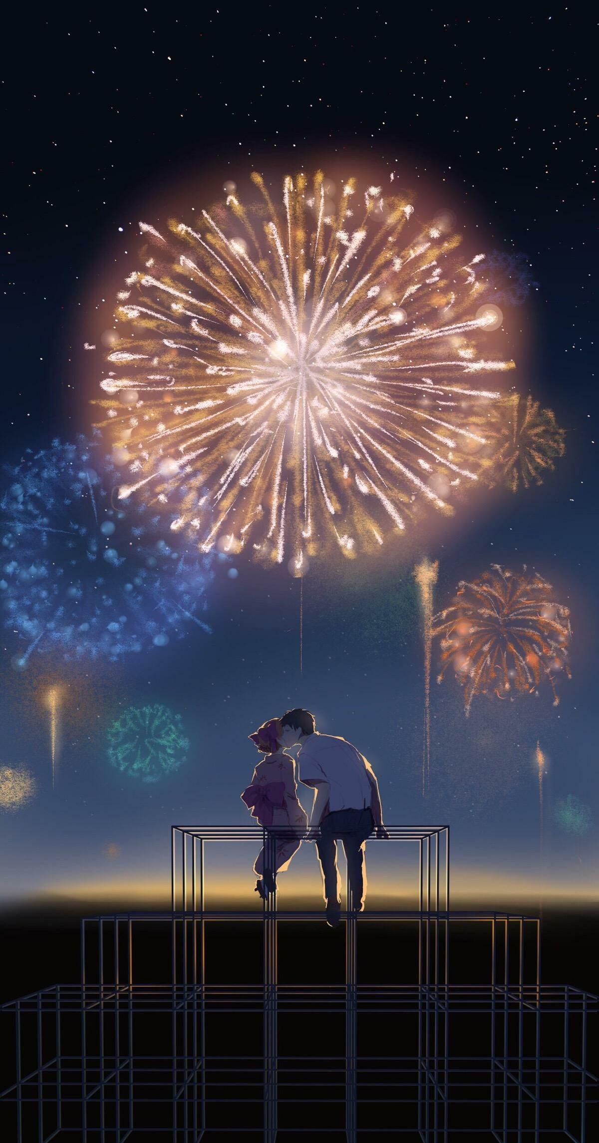 Fireworks Anime Wallpapers - Wallpaper Cave