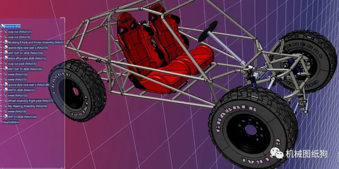 【卡丁賽車】lightning鋼管車車架3d圖紙 step格式 - 知乎