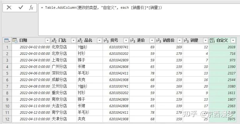 PowerQuery 添加列函数Table.AddColumn的9种操作方法 - 知乎