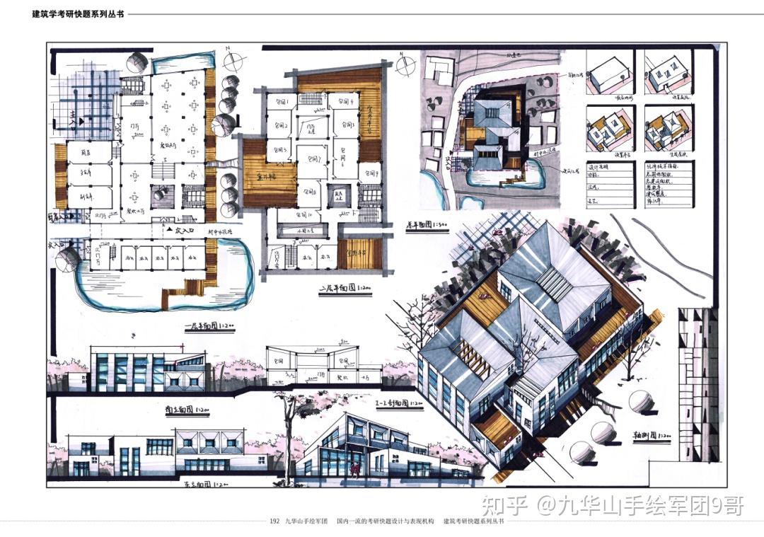 【建筑快题】建筑学考研快题方案之总平,建筑总平的设计表达图解解析,还不赶紧把我摸透!干货分享,收藏起来慢慢看! - 知乎