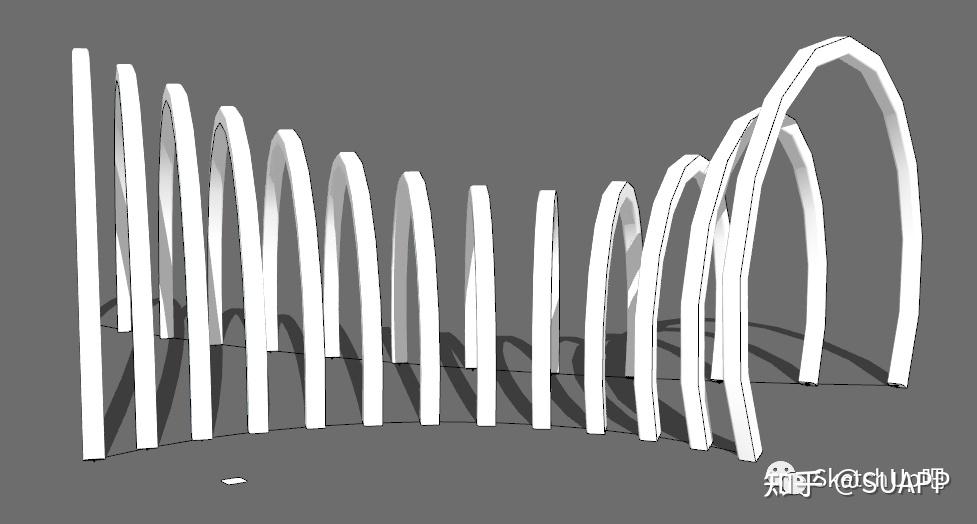 su神器快速建模曲面廊架 - 知乎